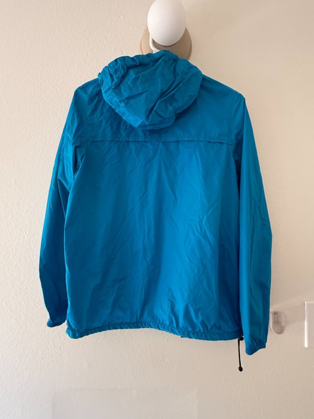 K-Way Turquoise Packable Jacket Zip-up Windbreaker - Picture 2 of 3